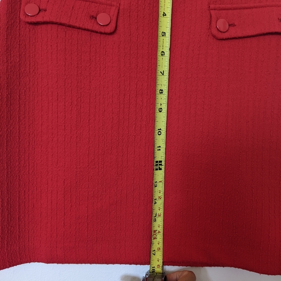 Loft Women's Mini Red Skirt  Medium Petit - Picture 13 of 14